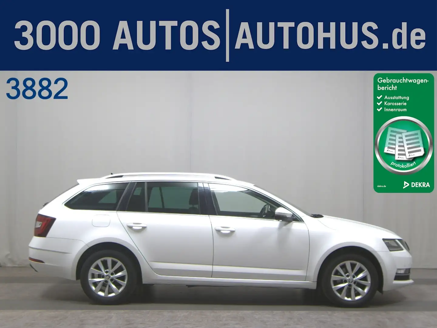 Skoda Octavia Kombi 1.5 TSI Style Leder Navi LED ACC Weiß - 1