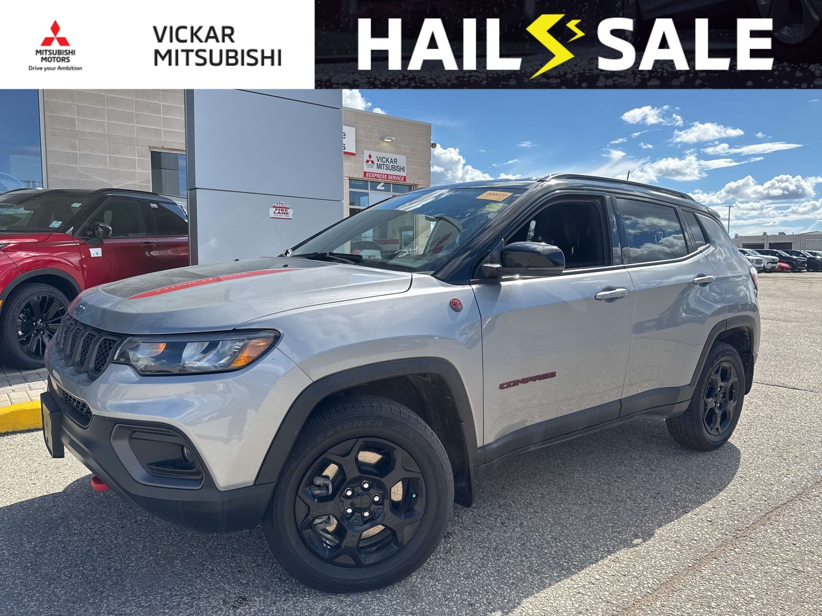 Gray 2023 Jeep Compass SUV / Crossover Four-Wheel Drive 8-Speed Automatic