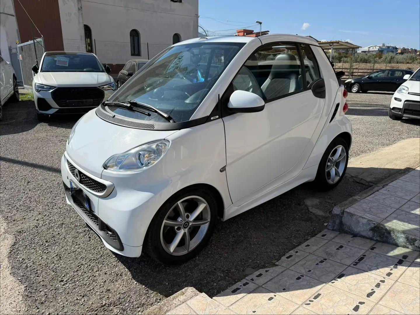 smart forTwo Fortwo II 2007 Cabrio Cabrio 1.0 mhd Pulse 71cv FL Blanc - 2