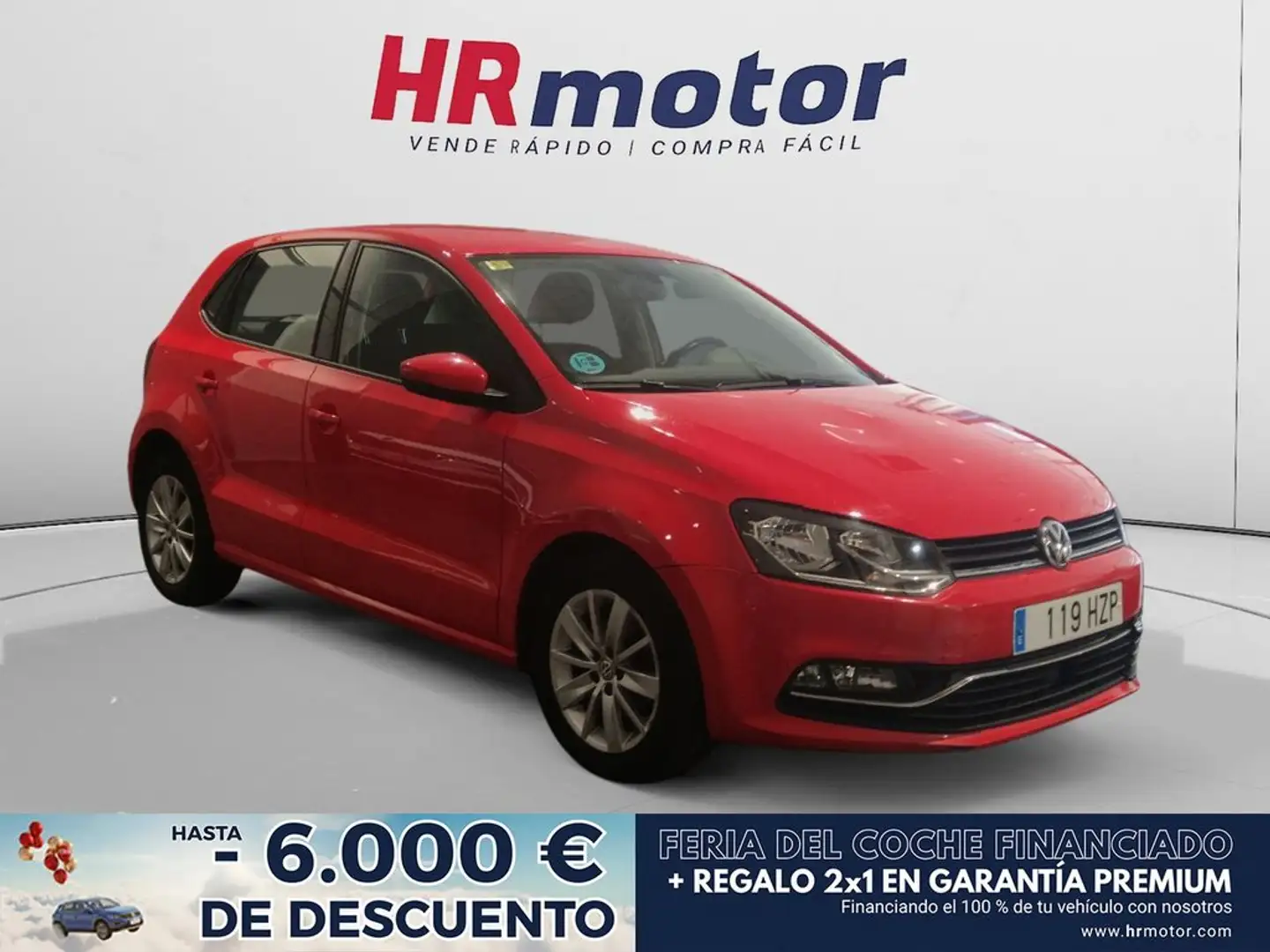 Volkswagen Polo 1.4 Advance Rojo - 1