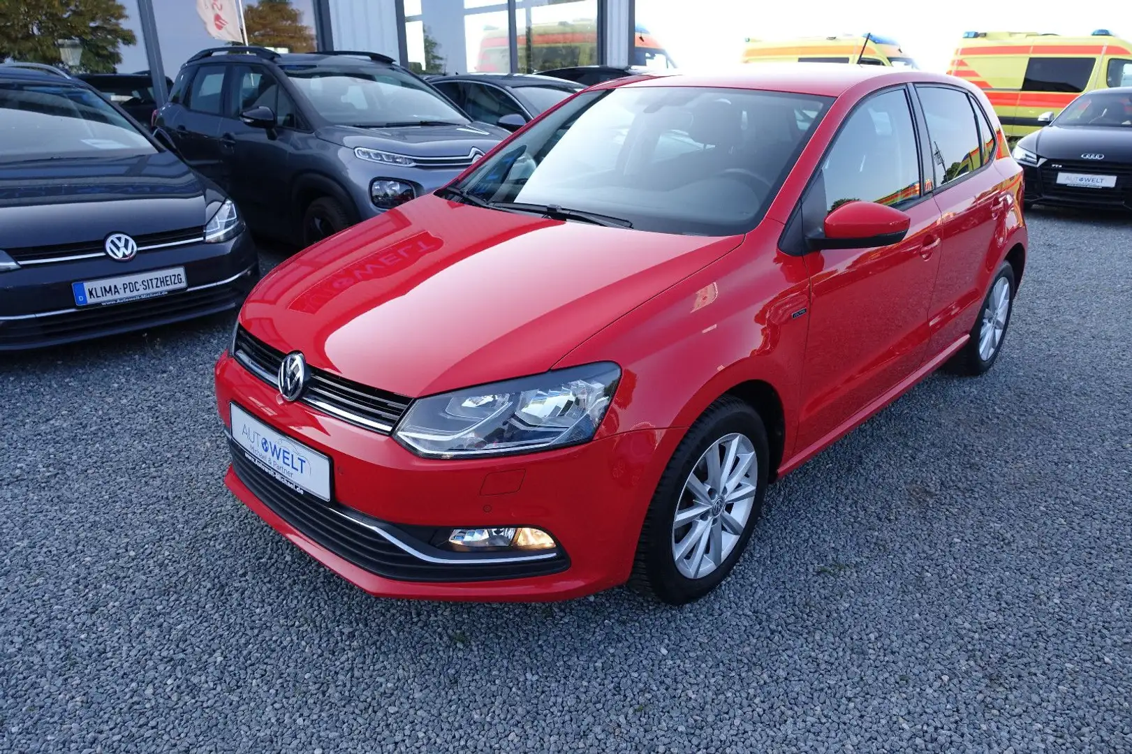 Volkswagen Polo V 1.0 KLIMAAUT SITZH PDC lück.VW-Scheckheft Rouge - 2