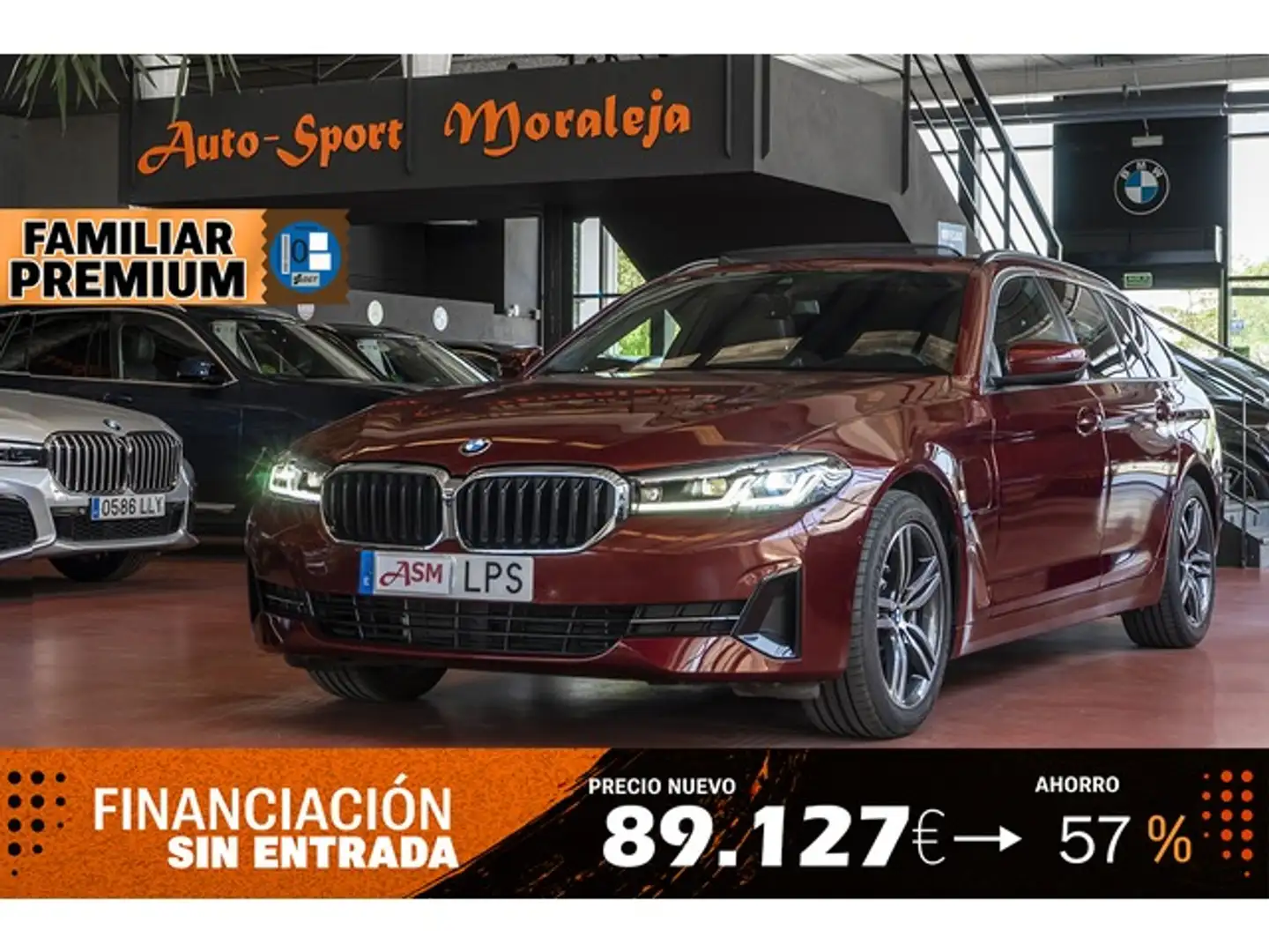 BMW 530 530e Touring Červená - 1