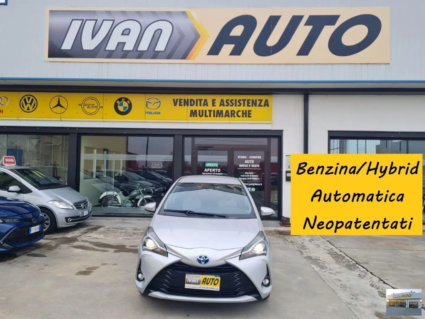 Toyota Yaris 1.5 Hybrid-Automatica-59.000 Km Argent - 1