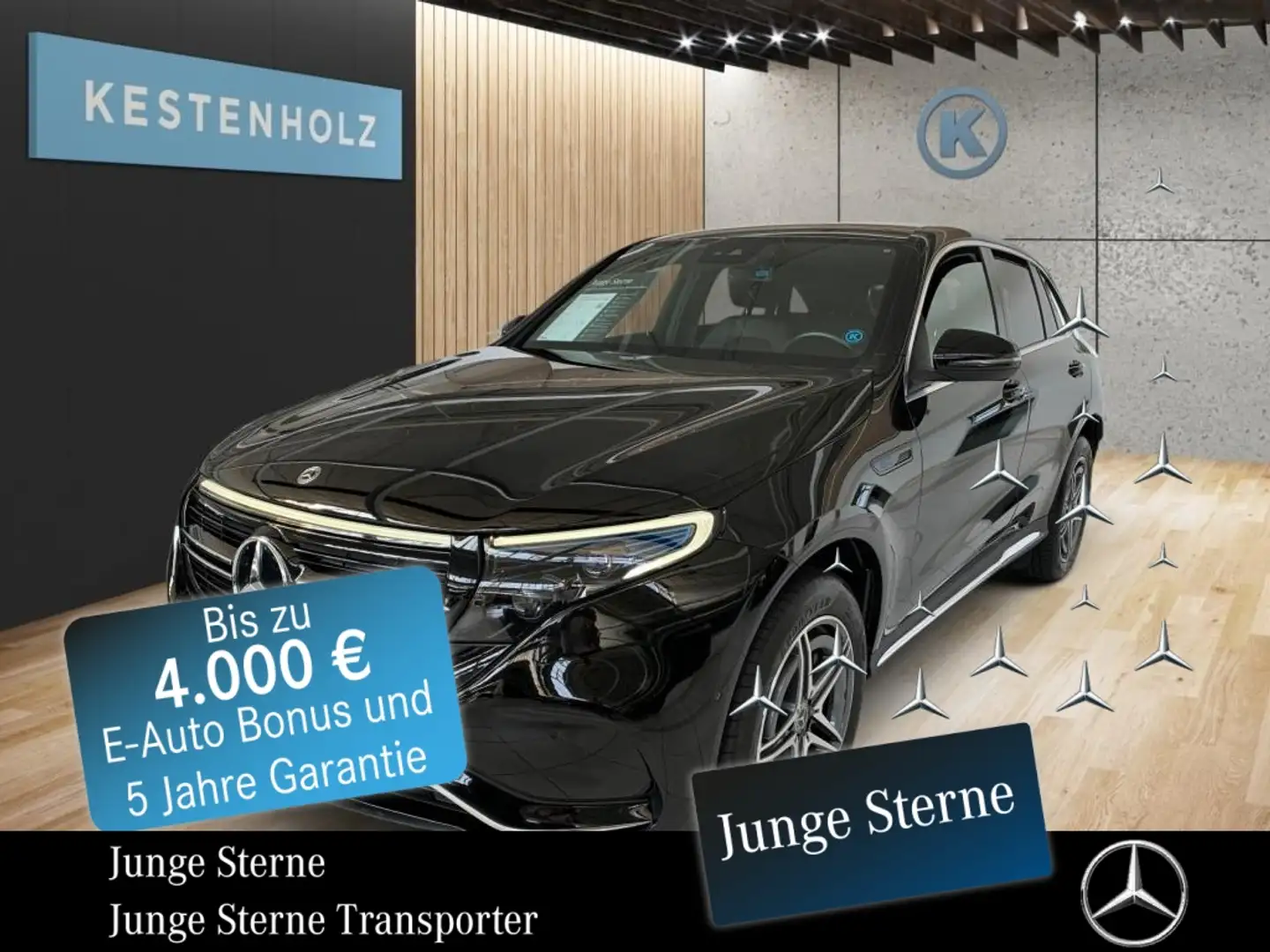 Mercedes-Benz EQC 400 4MATIC AMG Line *MBUX*AHK*STHZ*NAVI*SHZ* Noir - 1