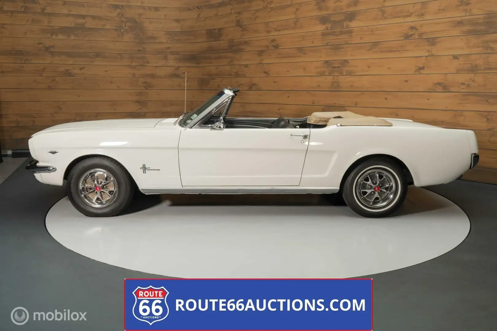 Ford Mustang Cabriolet 1966 | Route 66 auctions Blanc - 2