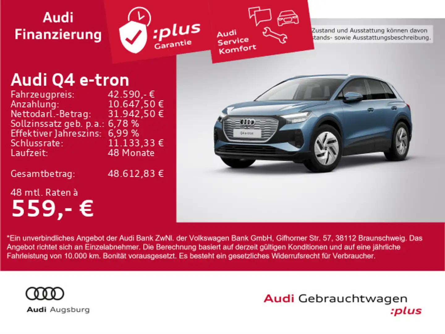 Audi Q4 e-tron Q4 45 e-tron *8-fach* Bleu - 1