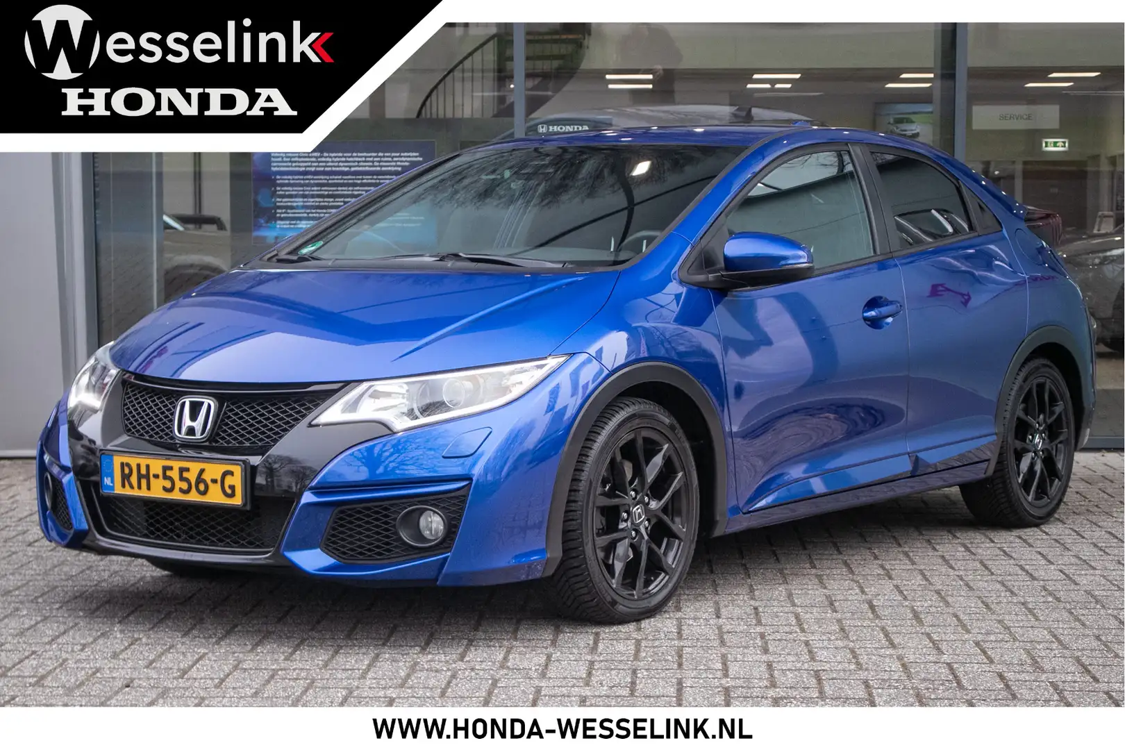 Honda Civic 1.6D Sport All in rijklaarprijs | Navi | Camera | Blauw - 1