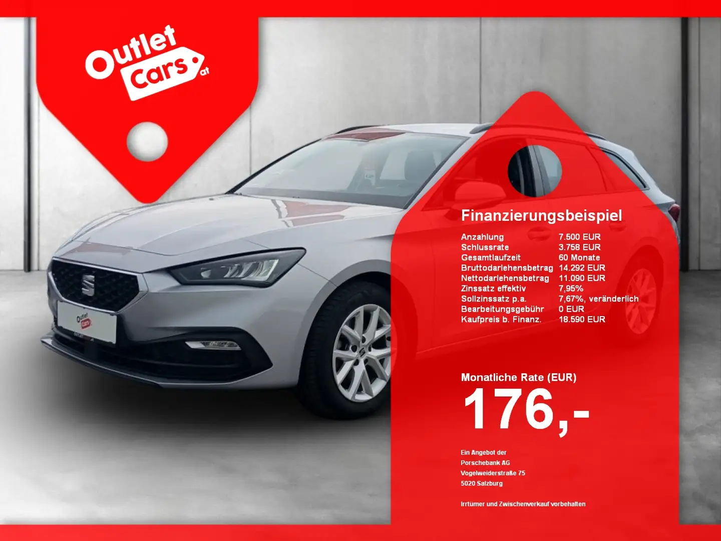 SEAT Leon Sportstourer 1.0 TSI Style ASSIST+LED+LM Silber - 1
