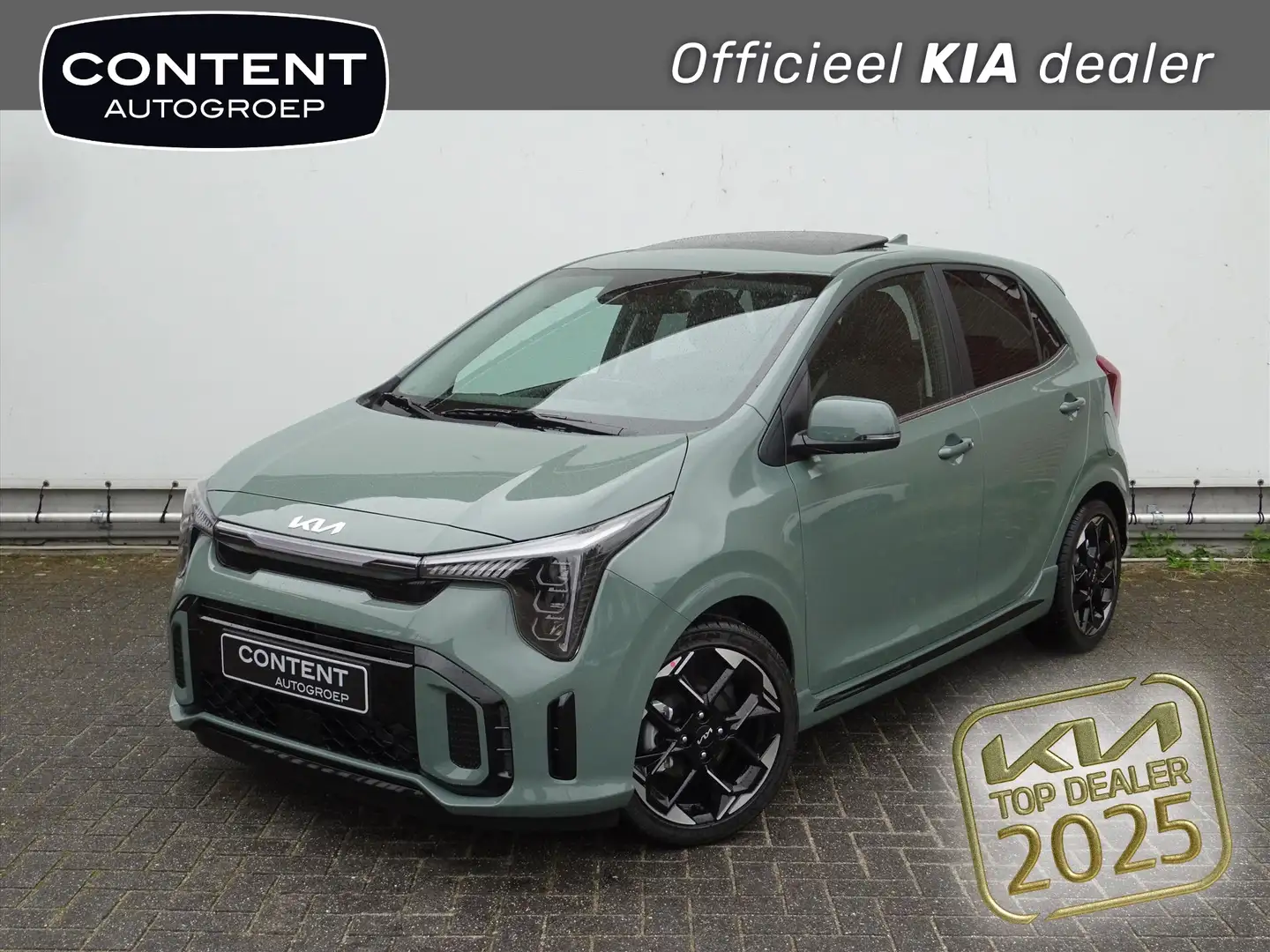 Kia Picanto 1.0 GDI 4-zits GT-Line NIEUW TE BESTELLEN IN ALLE Groen - 1