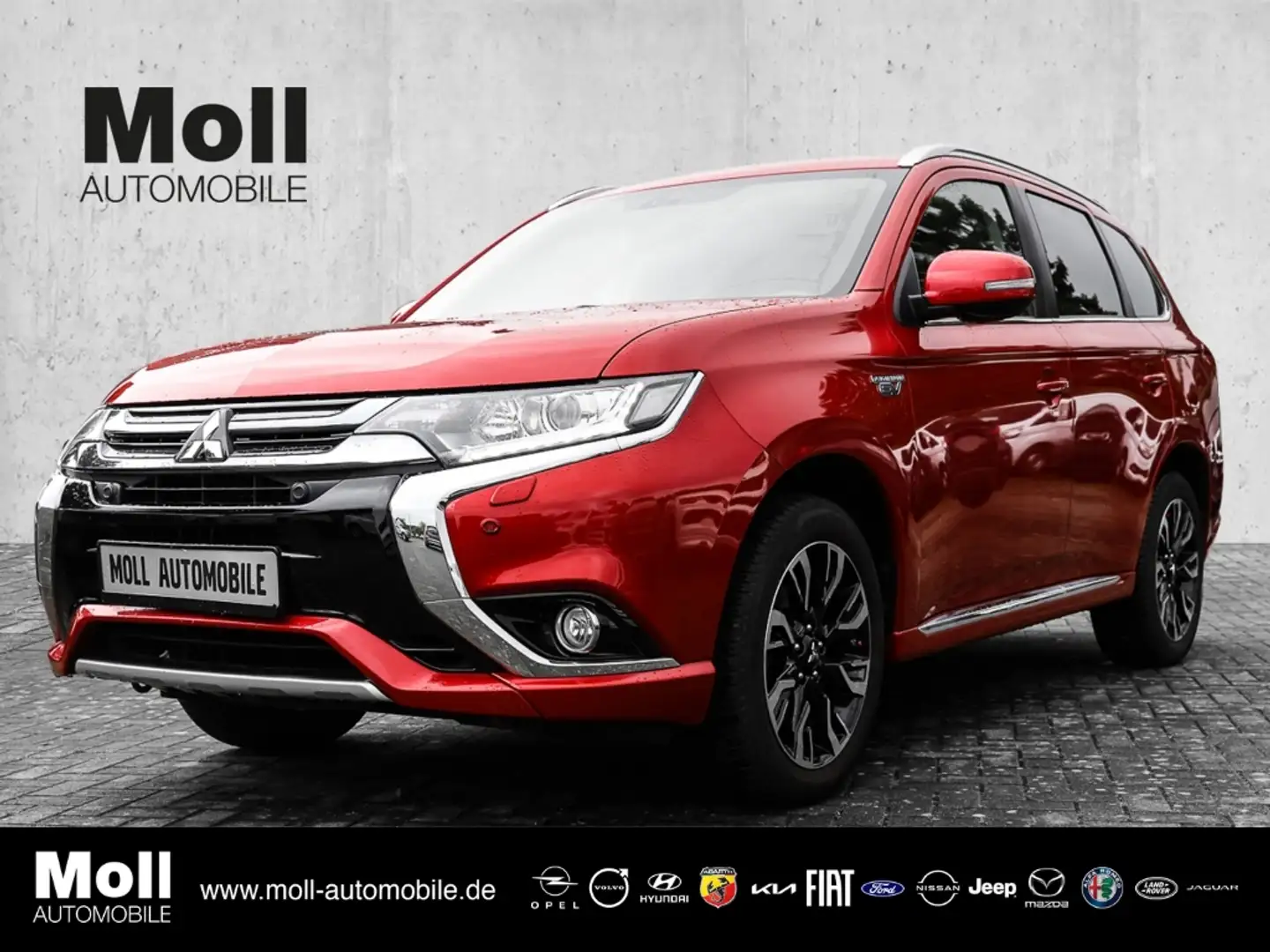 Mitsubishi Outlander PHEV 4WD Plug-in Hybrid Navi AHK abn. Kliaaut. DAB Roşu - 1