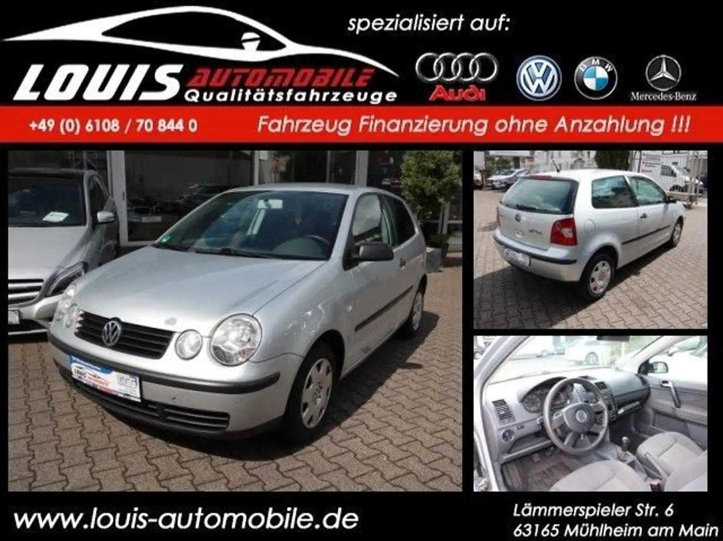 Volkswagen Polo IV Basis/Klima/LM/top Silber - 1