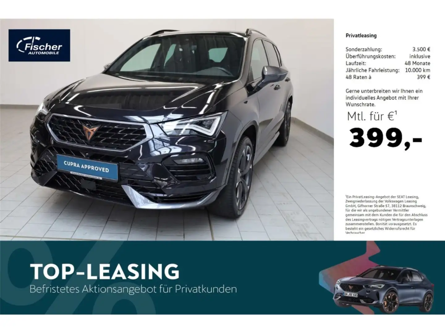 CUPRA Ateca 2.0 TSI 4Drive VZ crna - 1