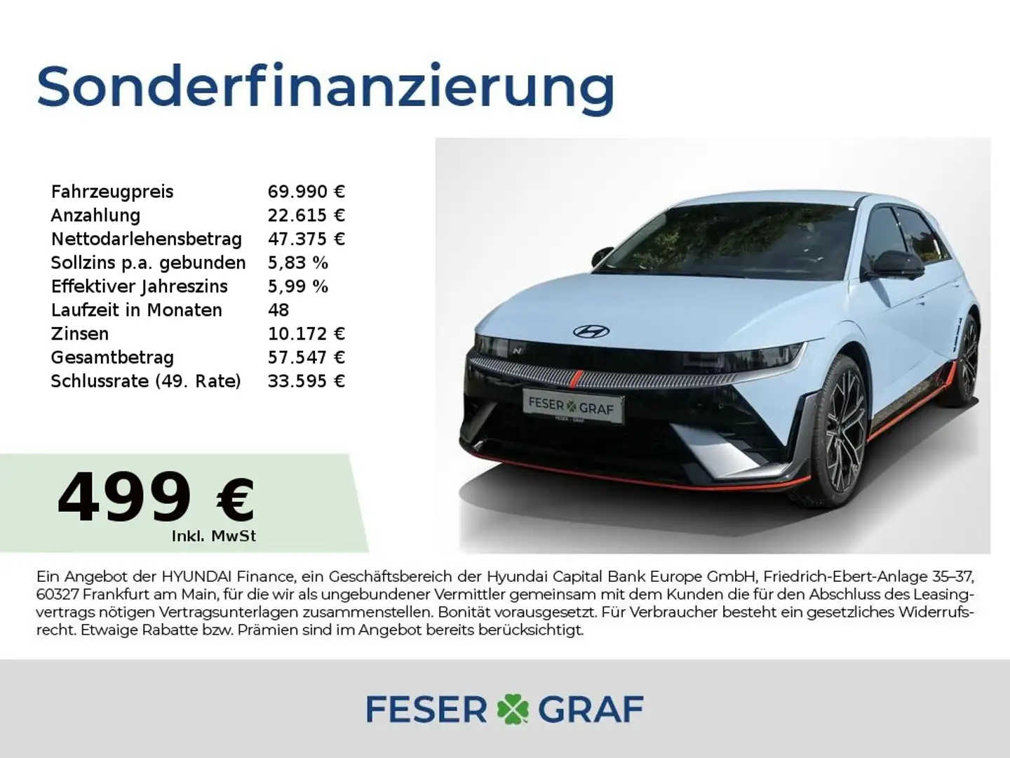 Hyundai IONIQ 5 PERFORMANCE SITZ-PAKET NAVI CAM SHZ LHZ Blau - 1