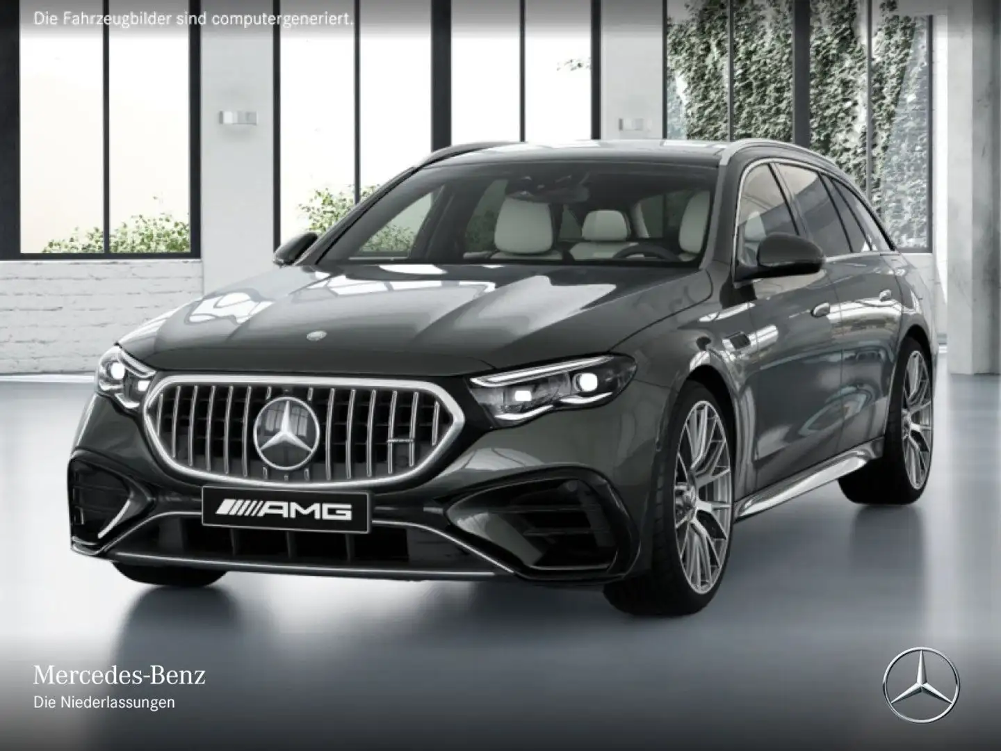 Mercedes-Benz E 53 AMG T 4M Hybrid Fahrass 360° Pano Burmester Grau - 2