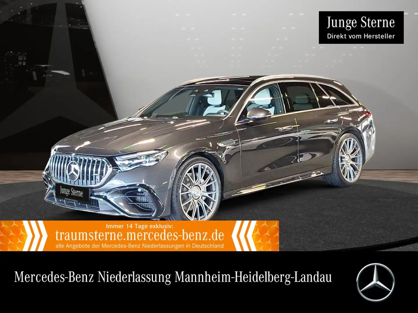 Mercedes-Benz E 53 AMG T 4M Hybrid Fahrass 360° Pano Burmester Gris - 1