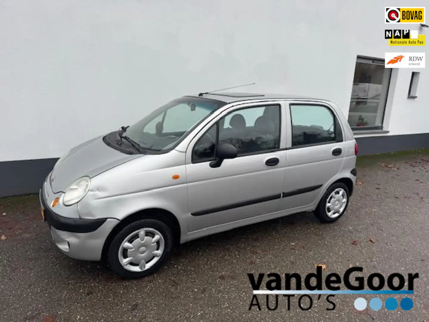 Daewoo Matiz 0.8 Spirit, '03, 5-drs, 131000 km, jaar apk, inrui Grijs - 1