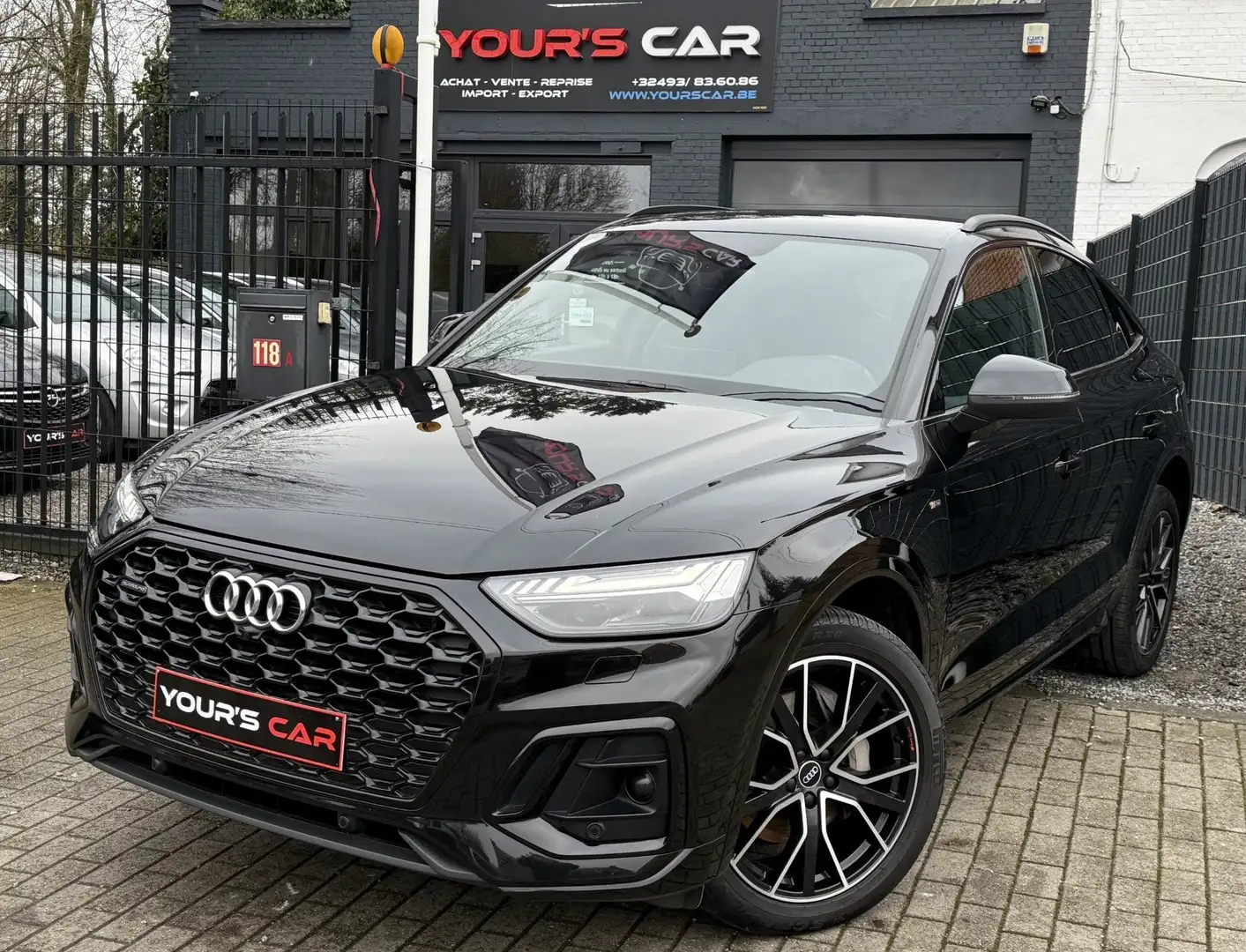 Audi Q5 Sportback 50TFSI e Quattro S line tronic Full TVAC Zwart - 1