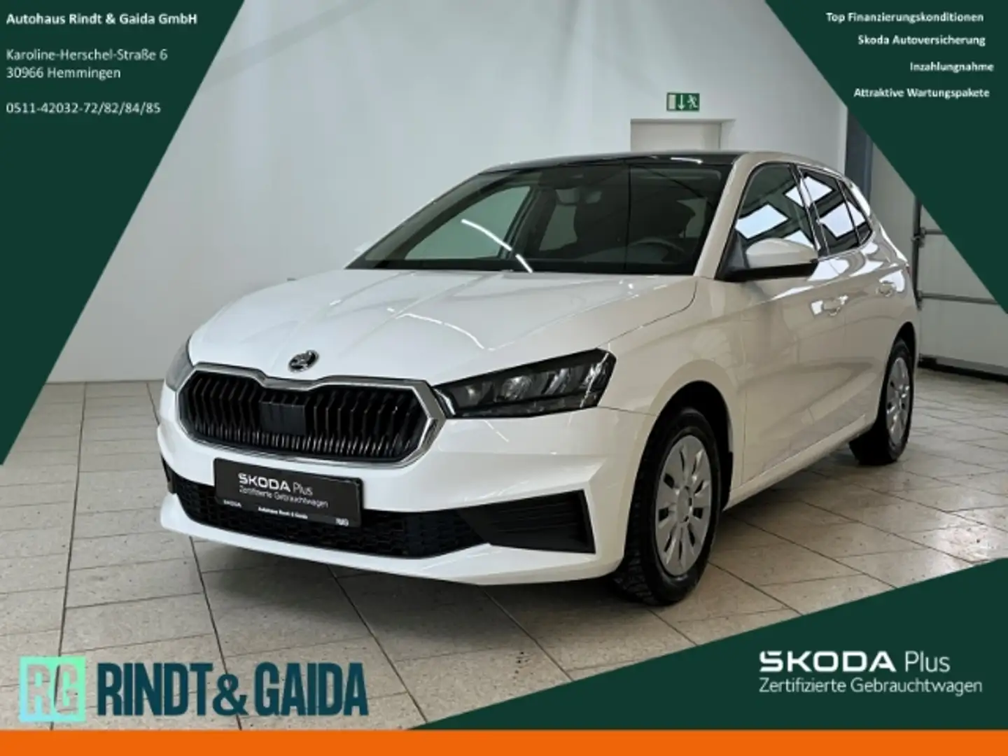 Skoda Fabia 1.0 TSI DSG Ambition Panorama SHZ Climatronic Frei Weiß - 1