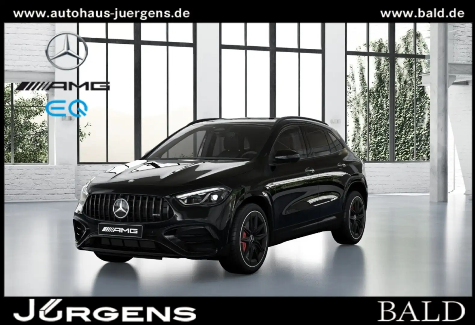 Mercedes-Benz GLA 45 AMG S 4M+ Pano/Burm/Distr/AHK/Night/20' Negro - 1