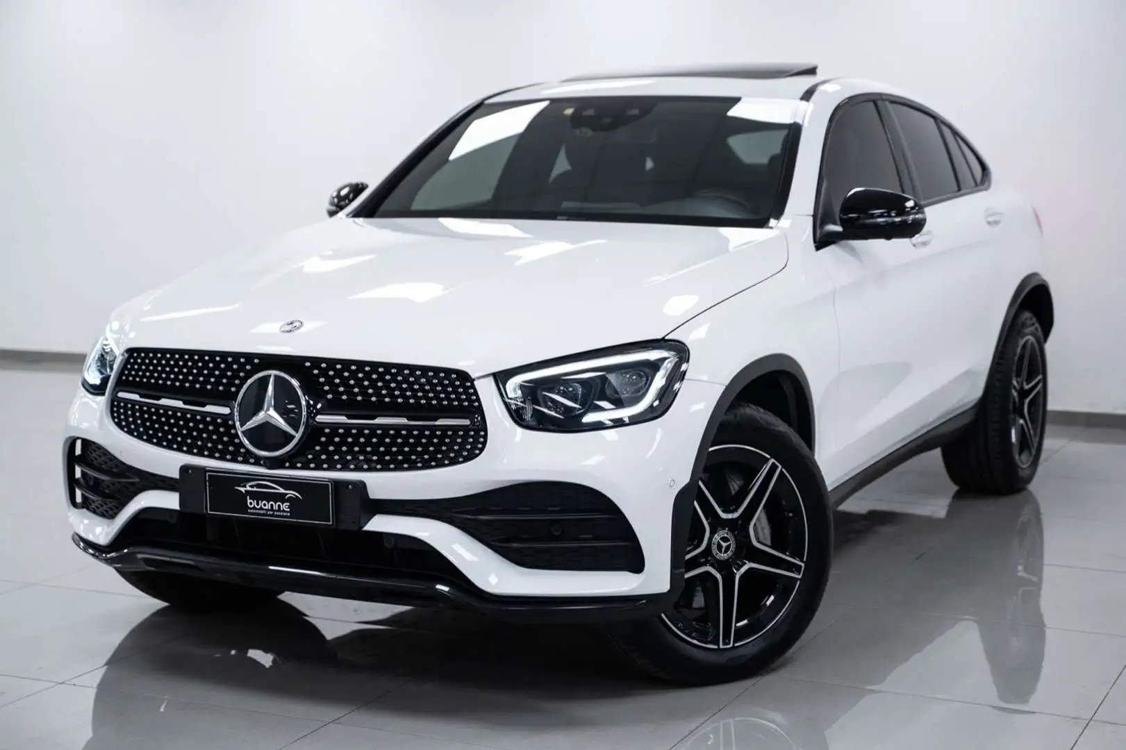 Mercedes-Benz GLC 300 D COUPE PREMIUM PLUS 4MATIC BURMESTER TETTO SOSP Weiß - 1