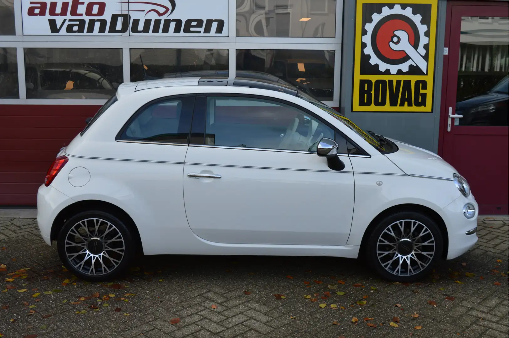 Fiat 500 0.9 TwinAir Turbo Collezione O.a: PDC, Cruise, Nav Blanc - 2