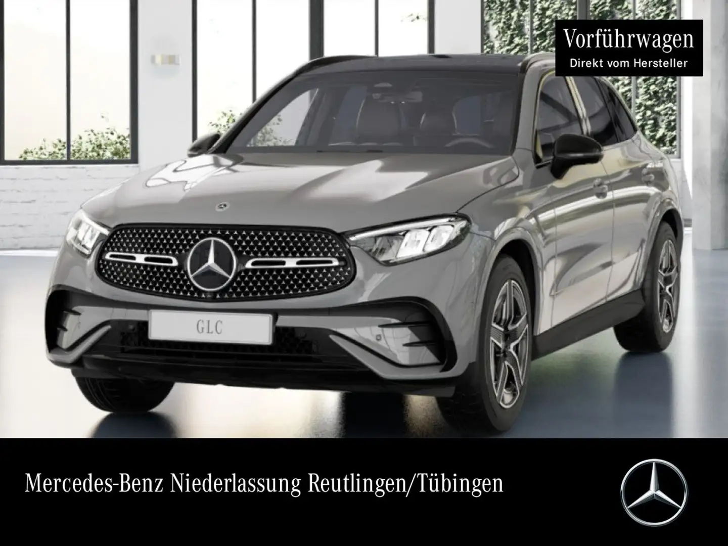 Mercedes-Benz GLC 220 d 4M AMG+NIGHT+PANO+360+AHK+LED+TOTW+9G Grau - 1