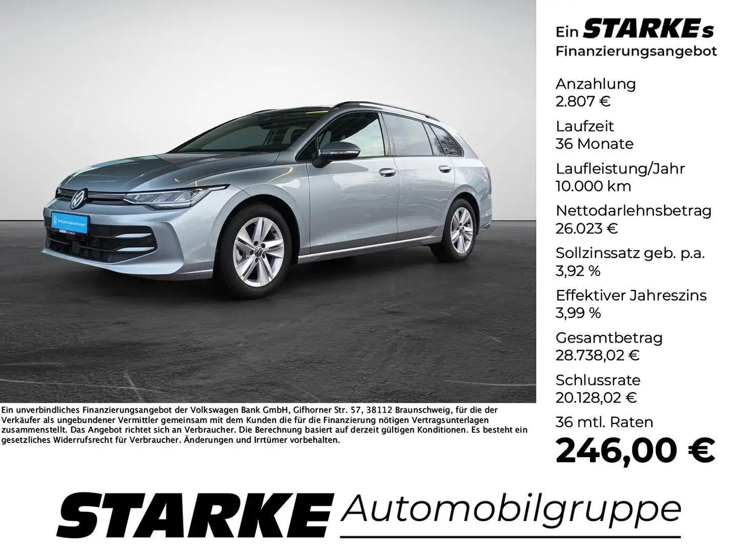 Volkswagen Golf Variant 1.5 TSI Life Silber - 1