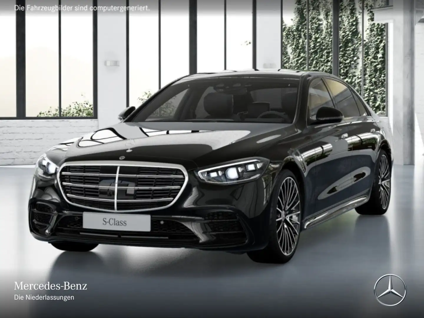 Mercedes-Benz S 450 d L 4M AMG+NIGHT+PANO+MULTIBEAM+BURMESTER3D Schwarz - 2