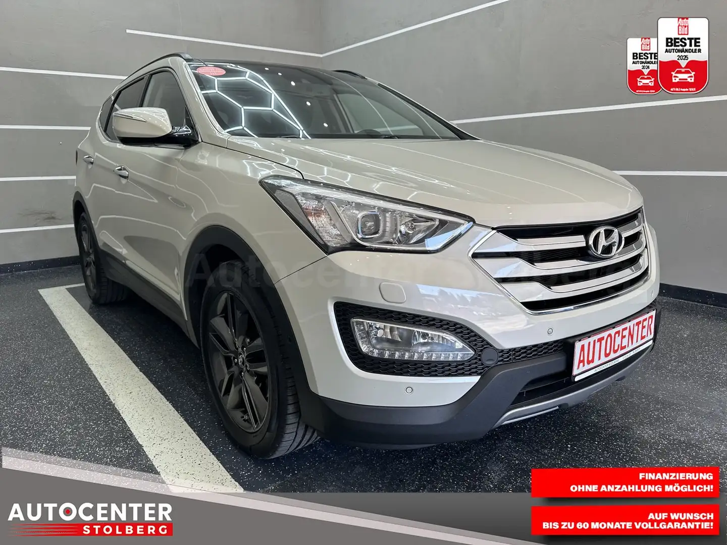 Hyundai SANTA FE Premium 4WD "PANO-LEDER-NAVI-AUTO-CAM" Blanc - 2