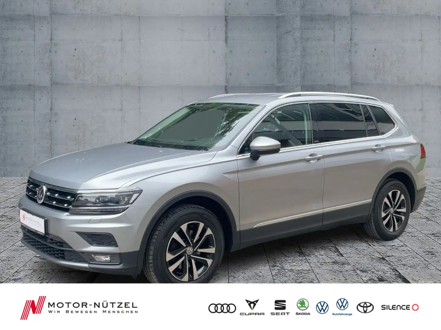 Volkswagen Tiguan Allspace 2.0 TDI DSG UNITED LED+NAVI+AHK Silber - 1