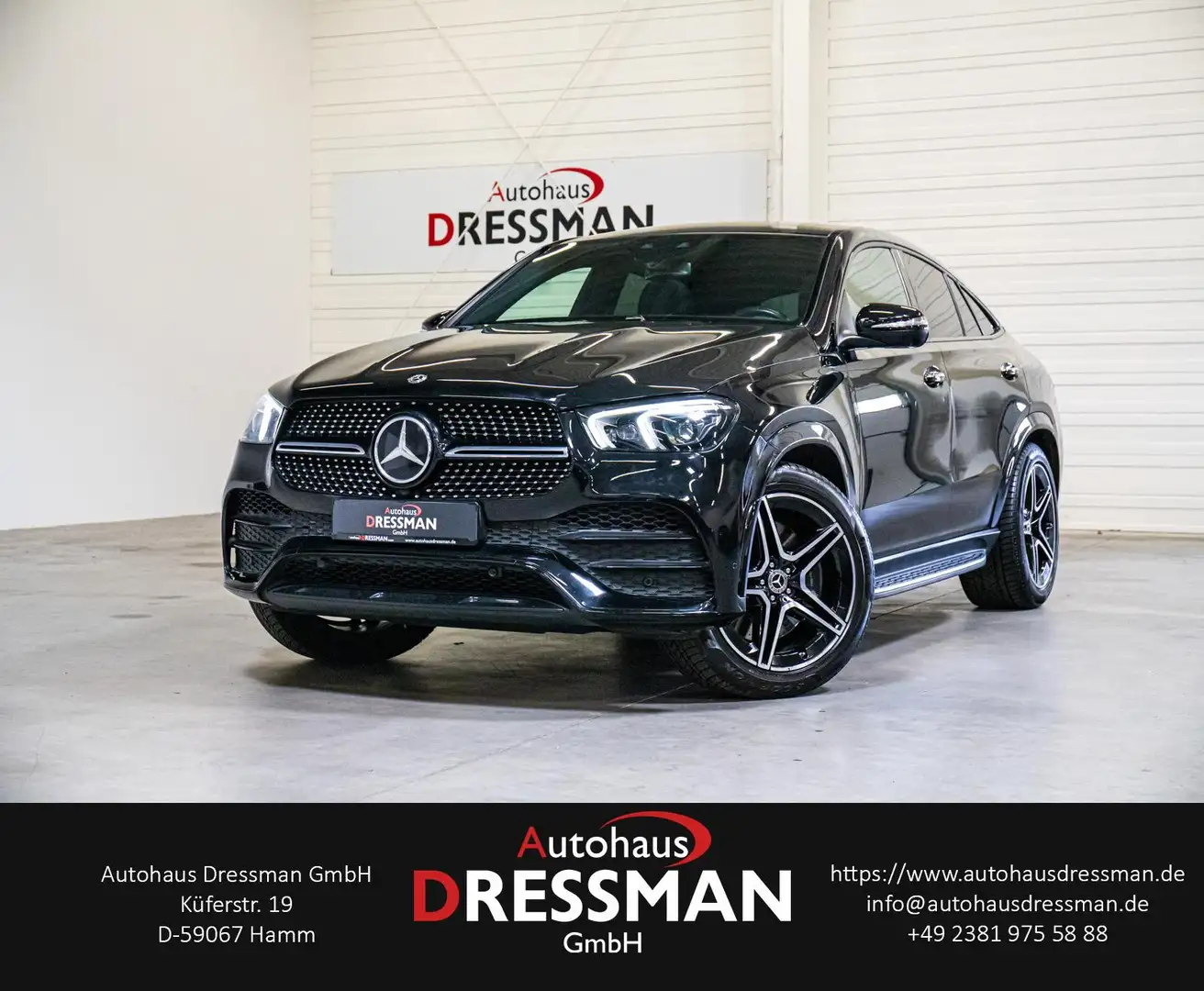Mercedes-Benz GLE 350 d Coupe AMG-LINE ACC BURM. 360° AHK PANO Black - 1