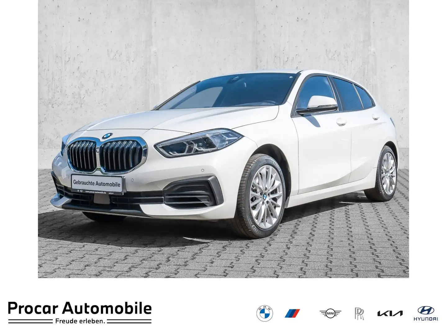 BMW 120 i NAVI+LED+PDC+V+H+DAB+Tempomat+Sitzheiz.+LM Blanc - 1