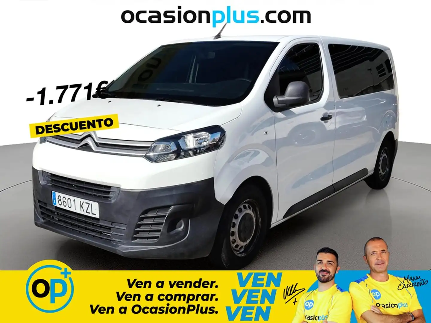 Citroen Jumpy Combi 1.5 BlueHDI Talla M Confort 120 S&S Blanco - 1