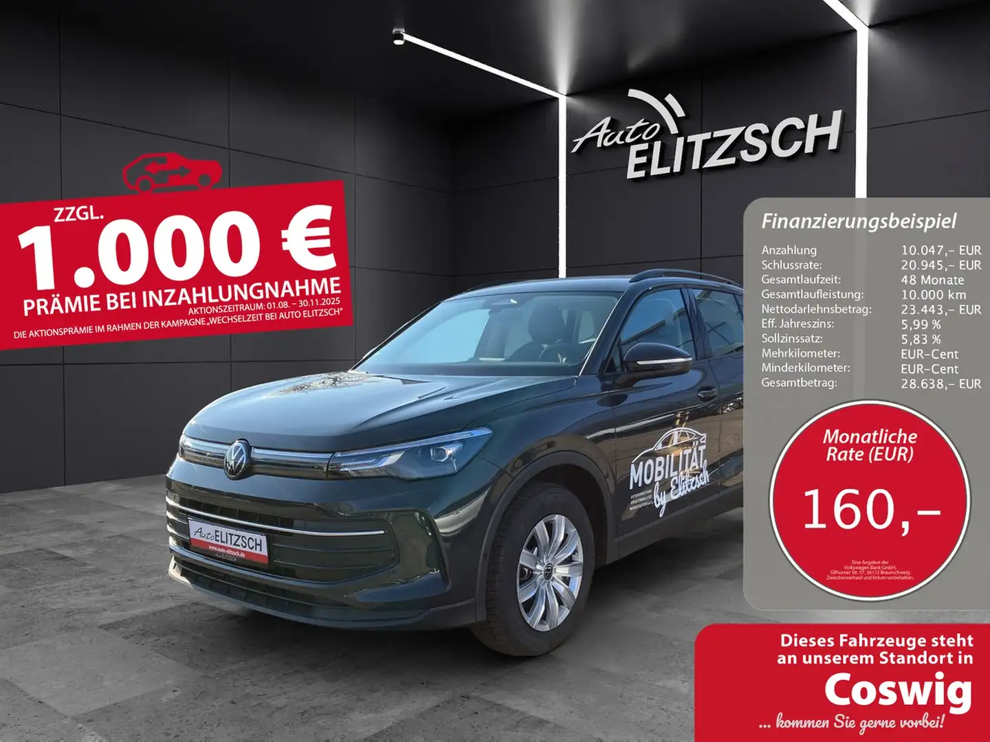 Volkswagen Tiguan 1.5 e Life DSG LED ACC RearView Ambiente Navi Grau - 1