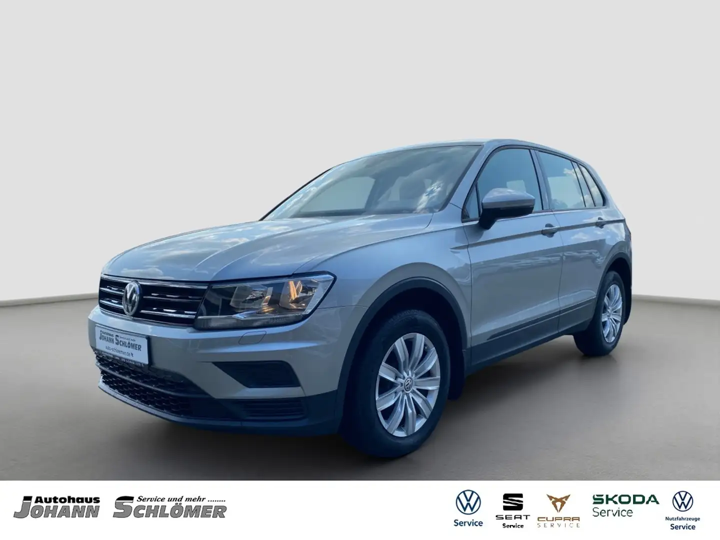 Volkswagen Tiguan 2.0 TDI DSG Trendline 4Motion AHK KLIMA SHZ SPURAS Silber - 1