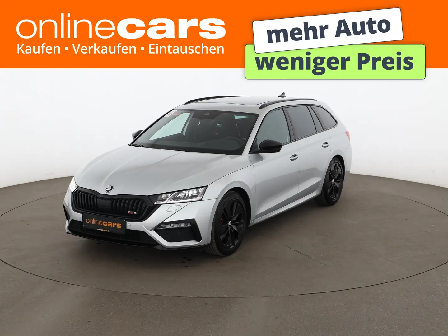 Skoda Octavia Combi 2.0 TDI RS Aut MATRIX HEAD-UP RADAR Silber - 1