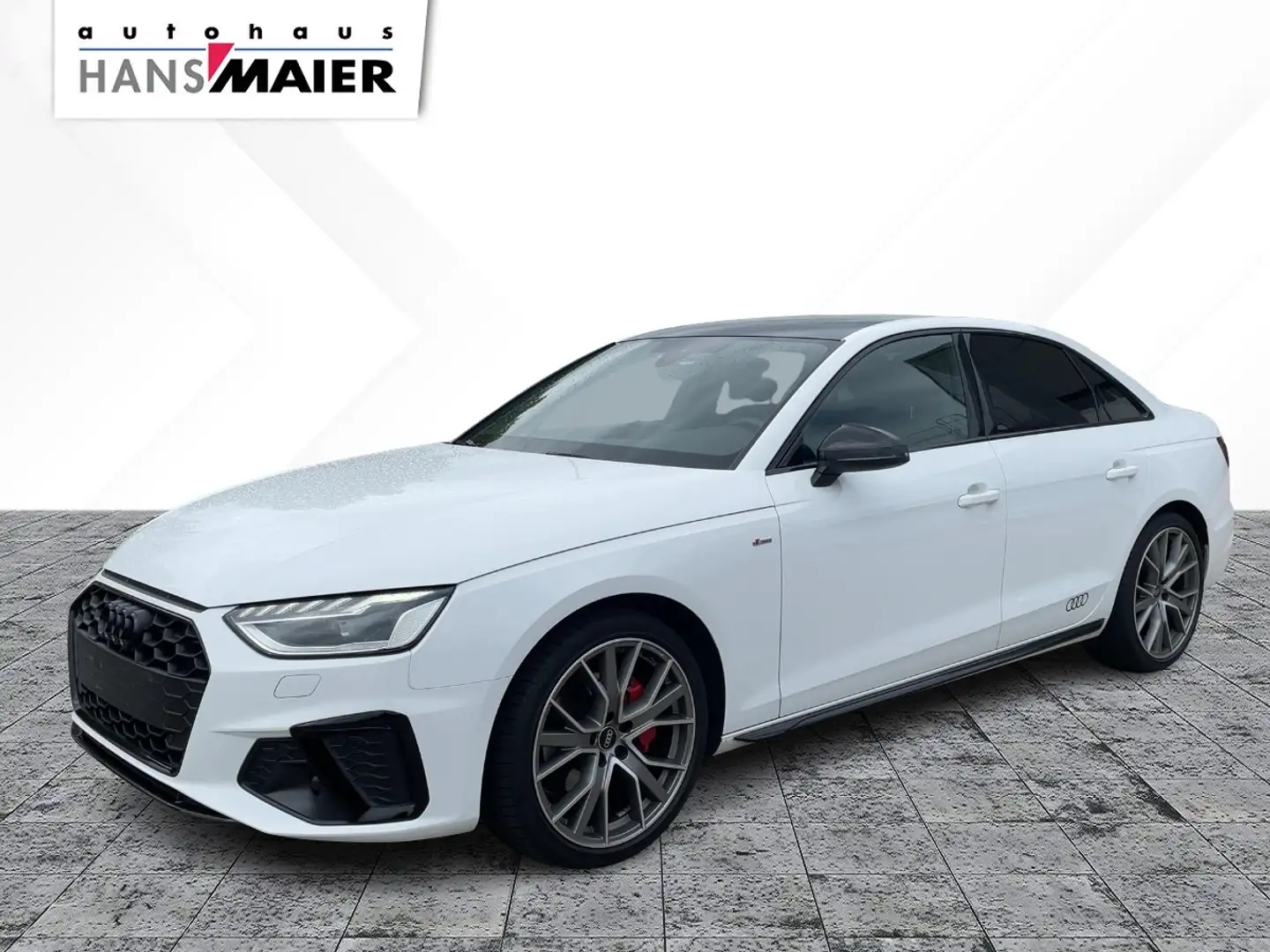 Audi A4 Lim. TFSI quattro S line S tronic Matrix Navi White - 2