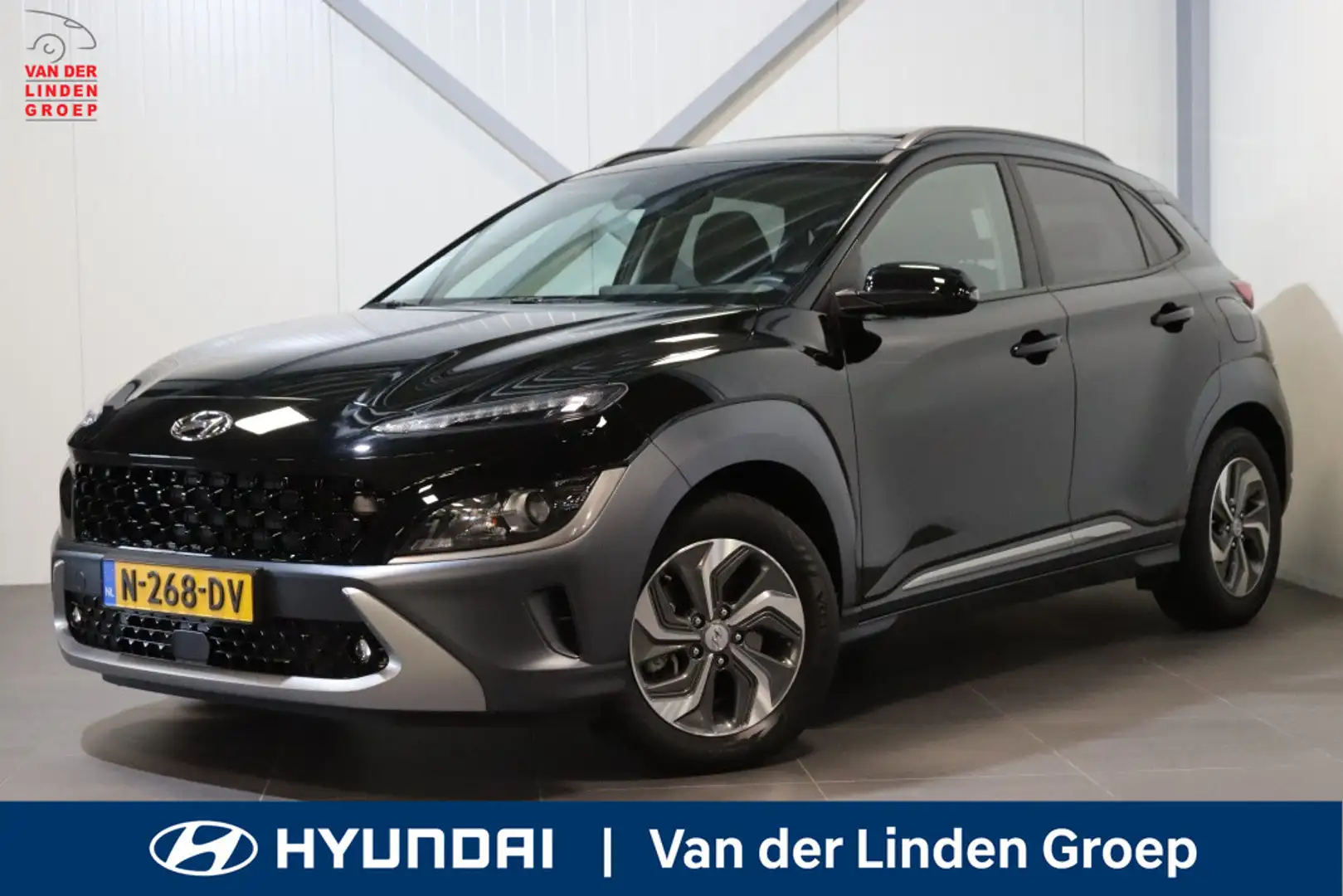Hyundai KONA 1.6 GDI HEV Fashion-SkyNavi|PDC|Trekhaak|All-Seaso Noir - 1