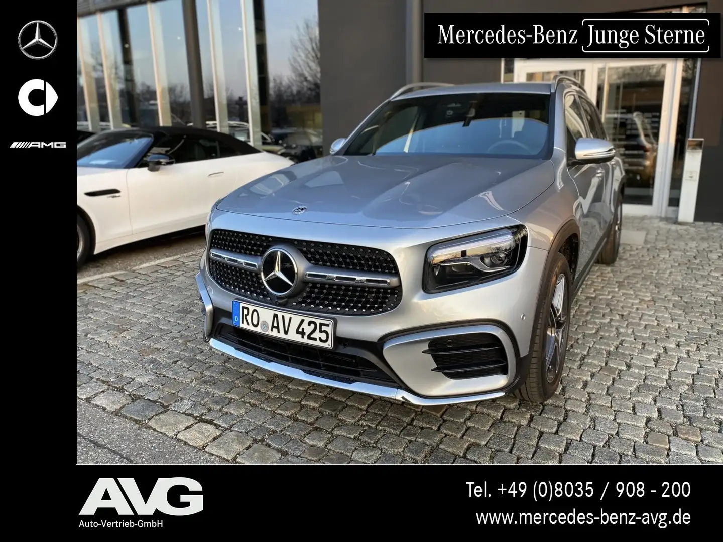 Mercedes-Benz GLB 200 GLB 200 AMG+ Multibeam LED AHK Distr Park 360° Argintiu - 1