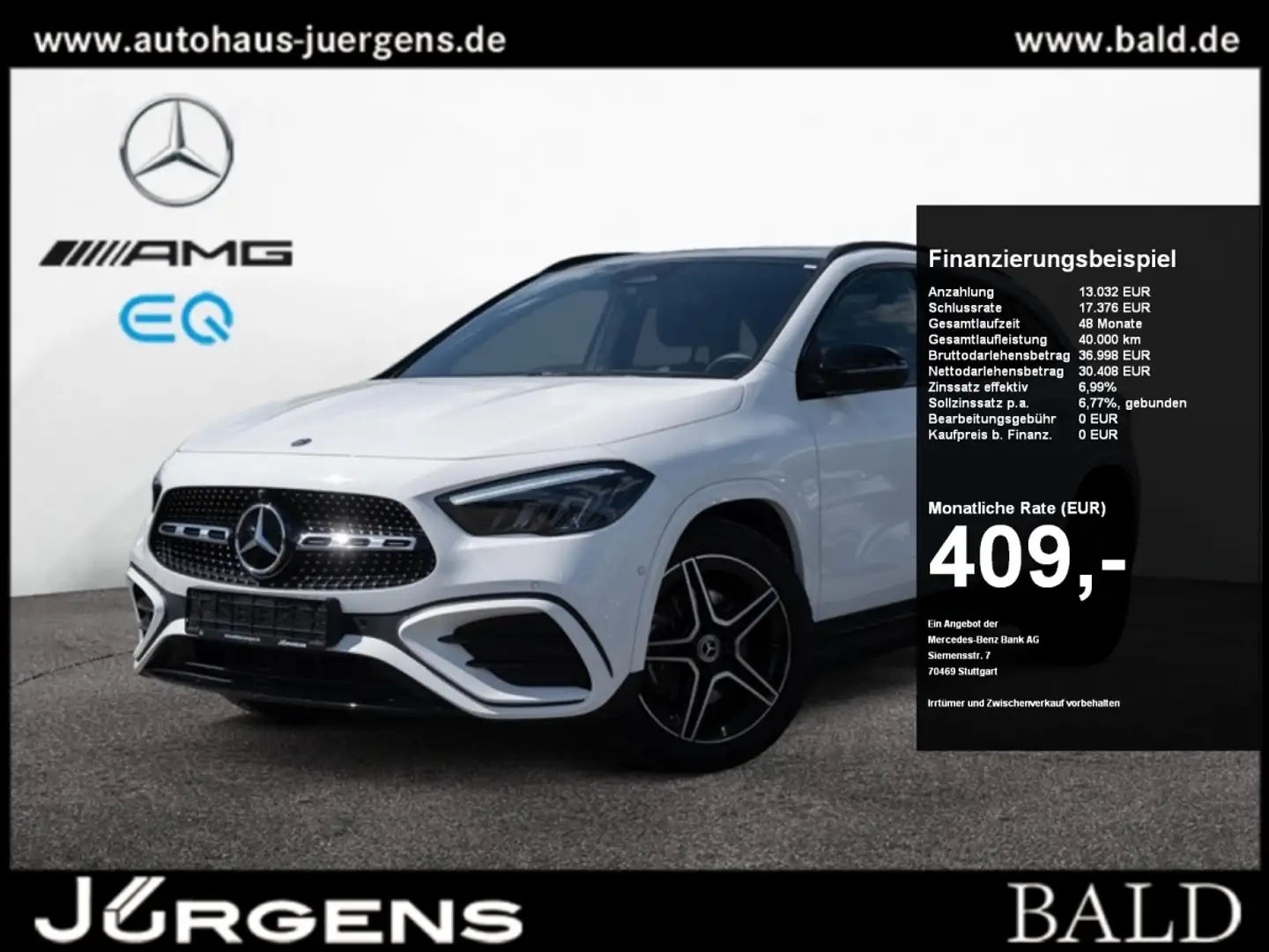 Mercedes-Benz GLA 200 AMG-Sport/LED/360/Pano/AHK/Night/Distr Weiß - 1