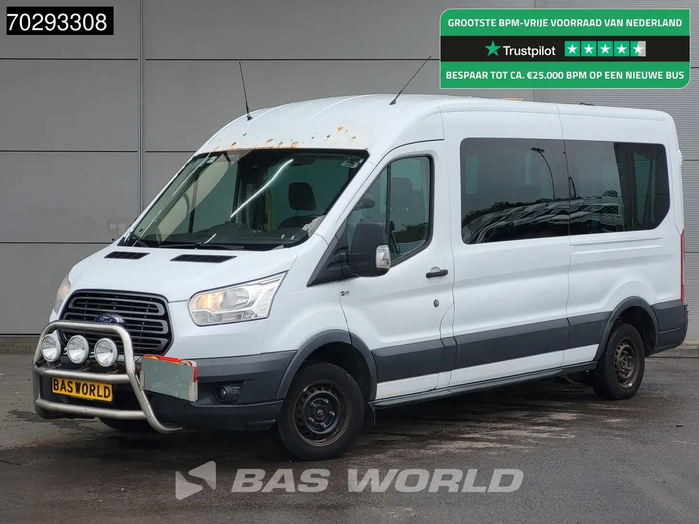 Ford Transit 125pk Personenvervoer Luchtvering Taxi Ramp Airco Wit - 1