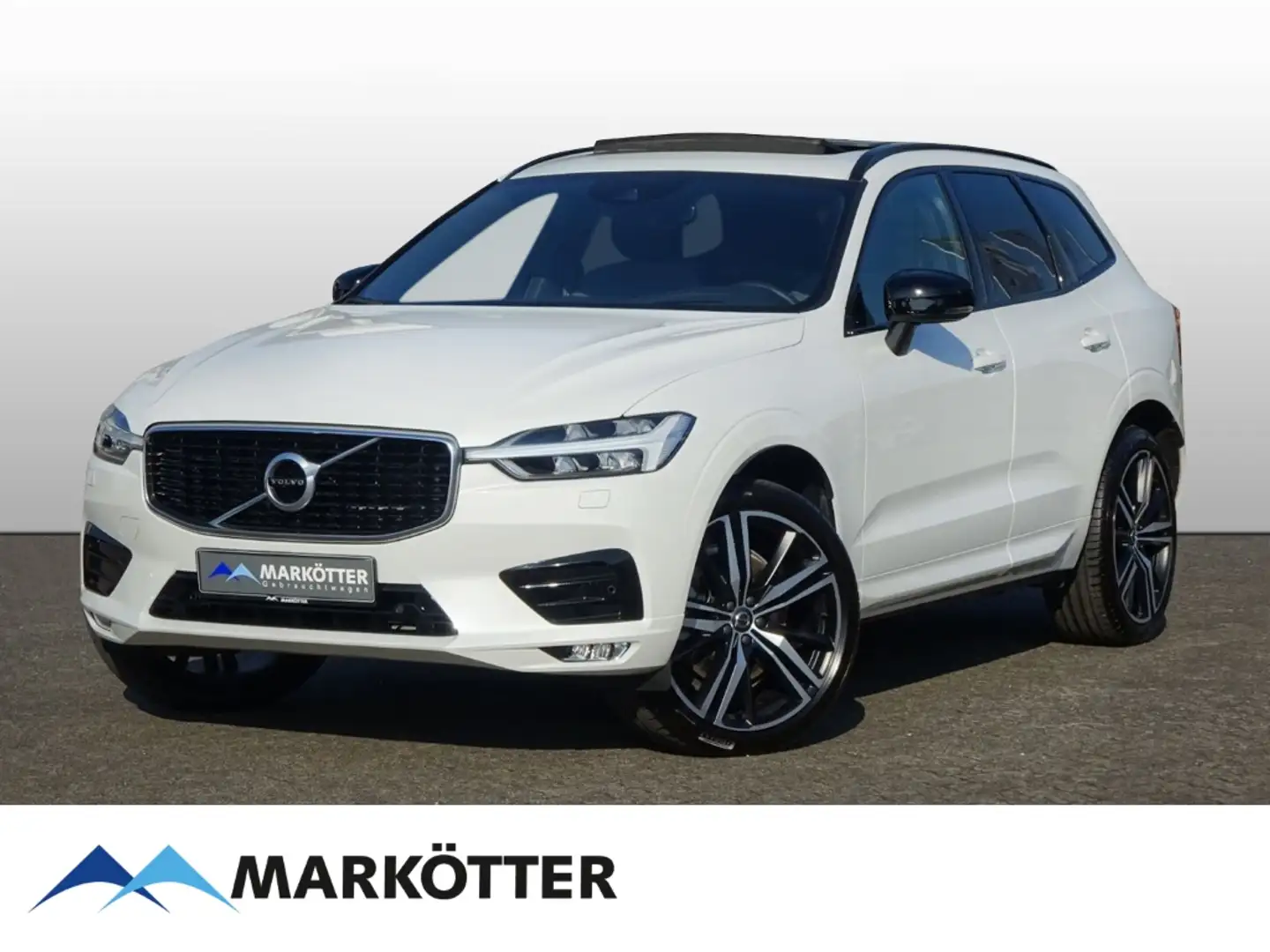 Volvo XC60 B4 AWD R-Design AHK/ACC/HUD/PANO/BLIS/21'' Wit - 1
