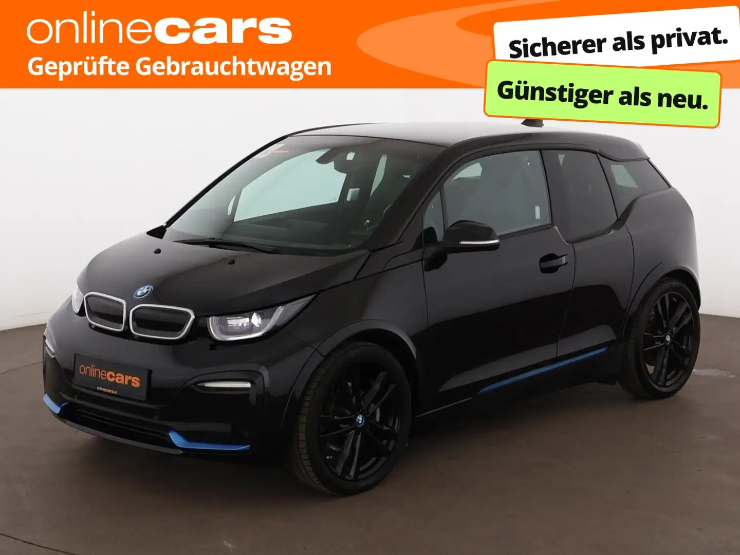 BMW i3 s 42kWh Aut LED WAERMEPUMPE NAVI SITZHZG TEMP Schwarz - 1