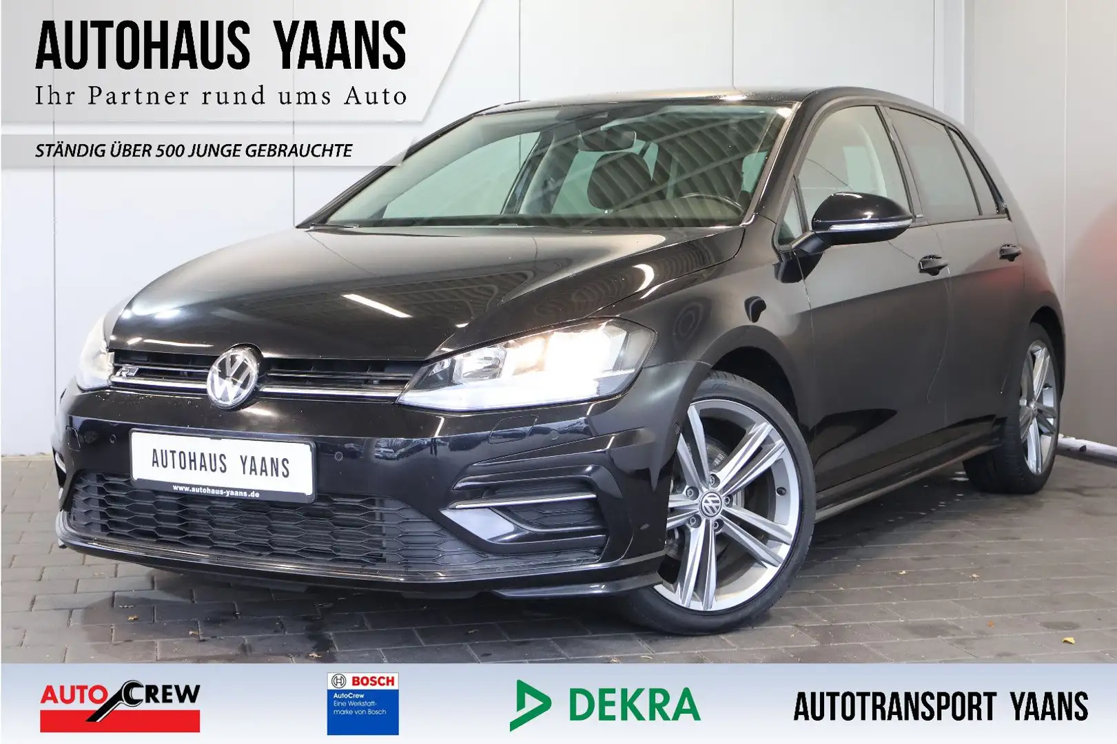 Volkswagen Golf VII 1.5 TSI R-Line IQ.DRIVE+ACC+18"+PANO Noir - 1