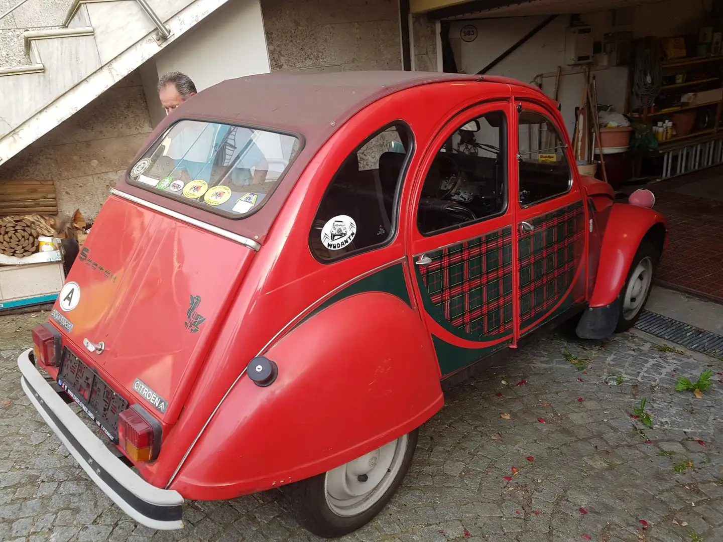 Citroen 2CV Scotch Rood - 1