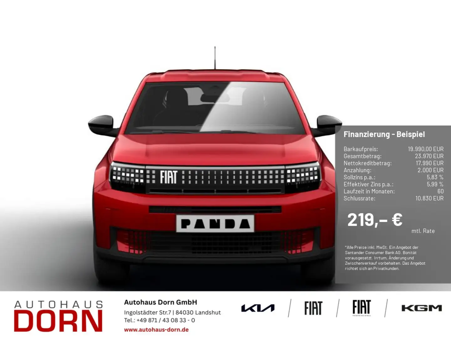 Fiat Grande Panda Icon Hybrid 1.2 eDCT 81 kW Rot - 1