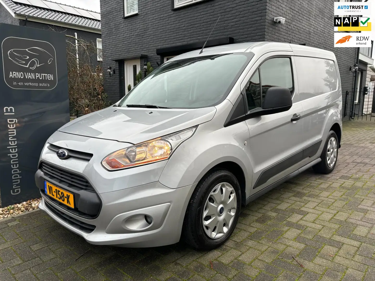 Ford Transit Connect 1.6 TDCI Trend / 3 persoons / Airco / Cruise contr Zilver - 1