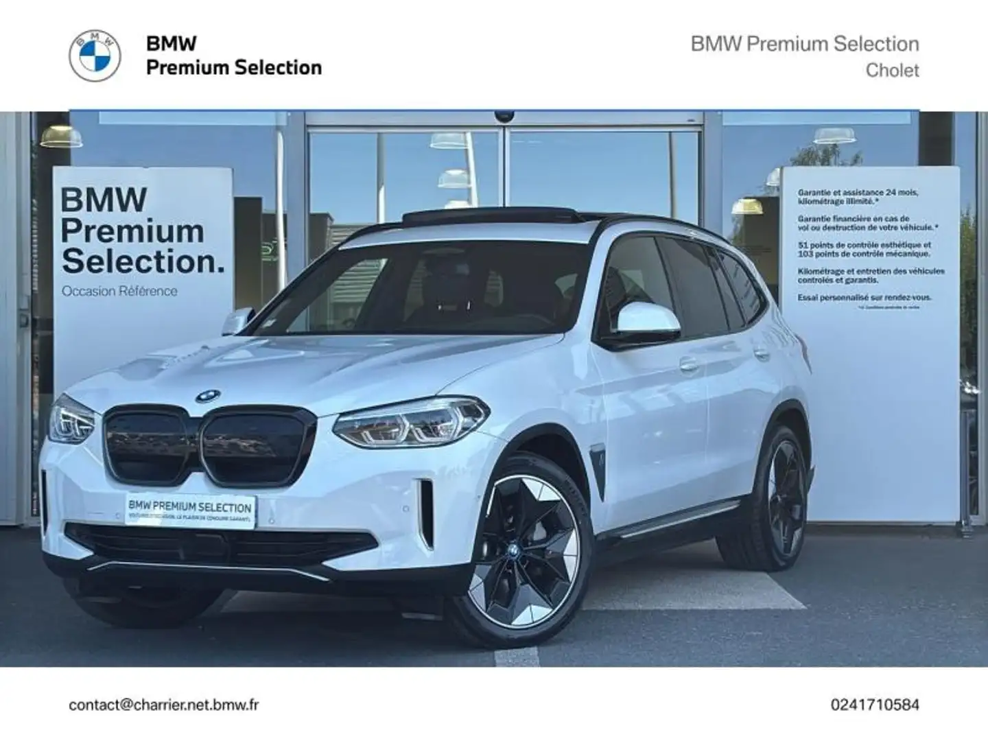 BMW iX3 M sport 286ch Impressive Blanc - 1