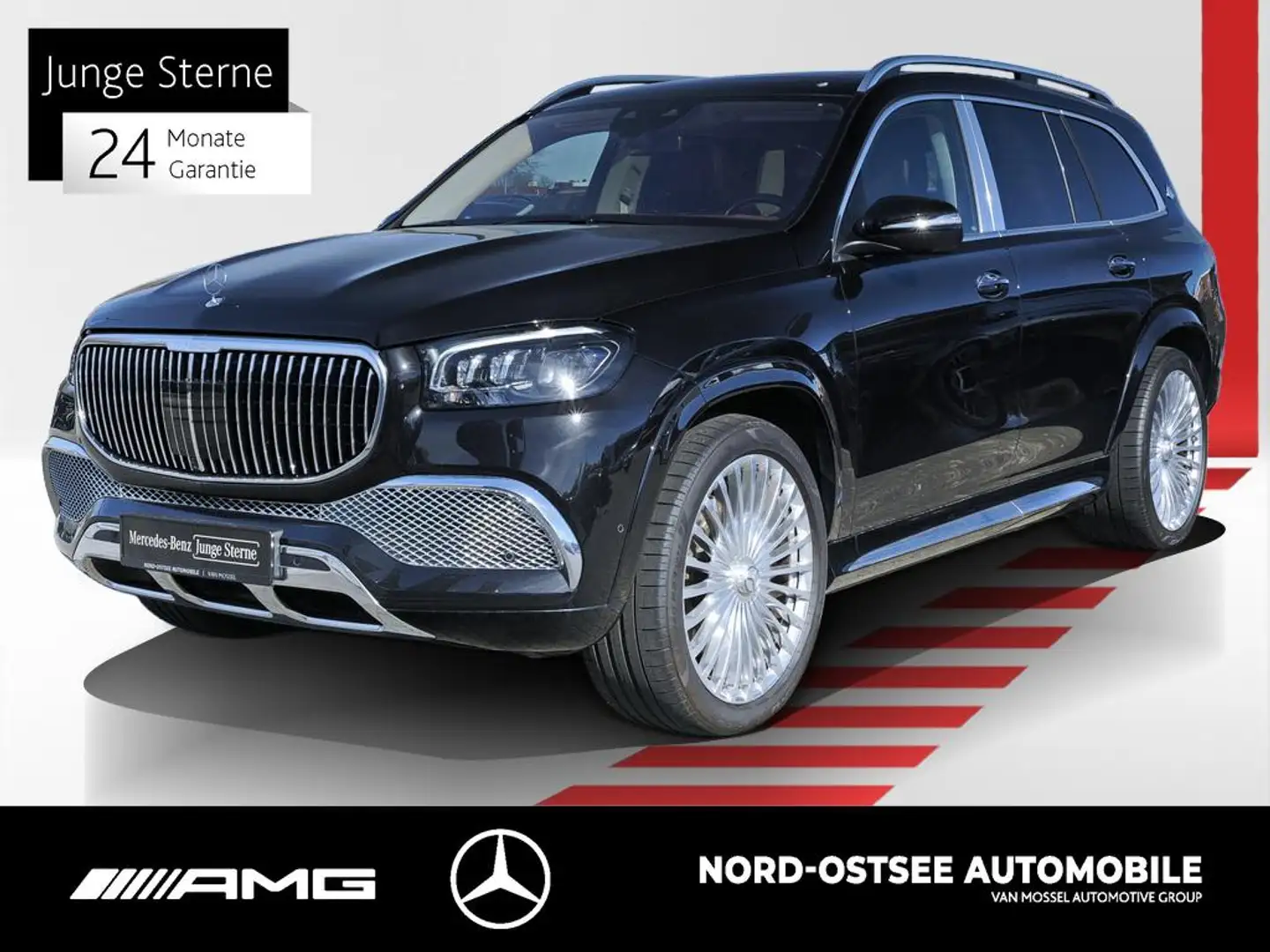 Mercedes-Benz GLS 600 MAYBACH 4M PANO MEMORY 360°-KAM STANDH. Schwarz - 1