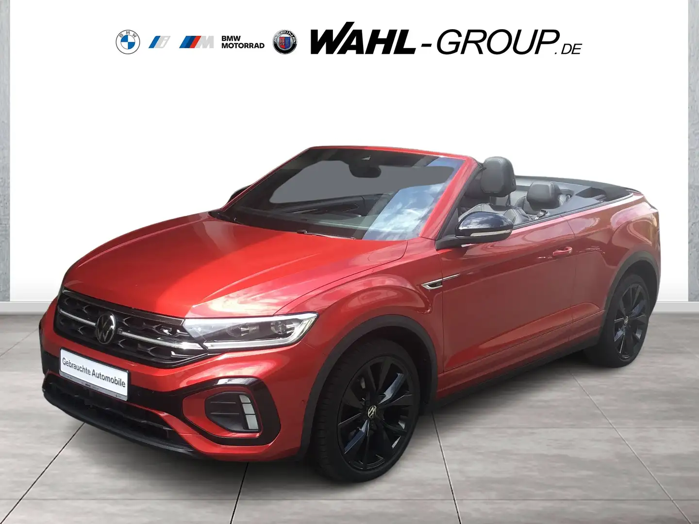 Volkswagen T-Roc CABRIO 1.5 TSI R-LINE DSG LEDER NAVI  IQ.DRIVE + D Rosso - 1